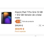 Xiaomi Pad 7 PRO + Cargador 120W - 12GB/512GB, 350€ con Mi Points
