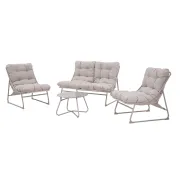 Set de jardín LARISA II: sofá y sillones beige por 199€