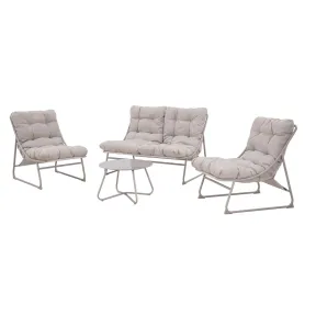 Set de jardín LARISA II: sofá y sillones beige por 199€