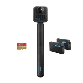 GoPro MAX2 - Cámara 360° 8K + accesorios, 29 MP, Negro