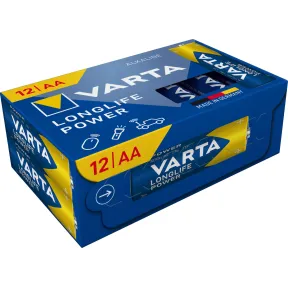 Pilas AA Alcalinas VARTA Longlife Power Pack de 12 unidades