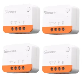 Zigbee SONOFF: 4 unidades, sin neutro (10€ cada una)