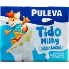 Leche entera Puleva con vitaminas A y D, 6 paquetes de 200 ml