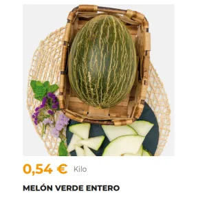 Melón Piel de Sapo 0,54€/Kilo - Origen España