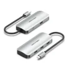 Hub USB-C 5 puertos 5000Mbits aluminio con 4xUSB 3.2 Gen 1