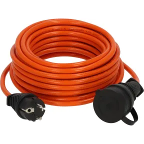 Extension de cable IP44 Naranja de 10m