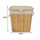 Cesto de ropa sucia 60 cm x 40 cm x 30 cm