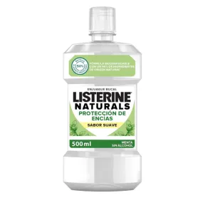 Listerine Naturals Enjuague Bucal Menta 500 ml Sin Alcohol