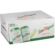 Cerveza lager especial SAN MIGUEL - pack de 12 latas
