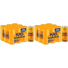Kas Naranja 2x 9 Latas de 330 ml