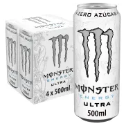 Pack de 8 Latas de Monster Energy Ultra White sin Azúcar