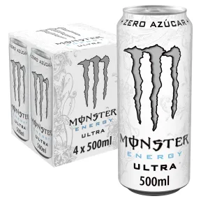 Pack de 8 Latas de Monster Energy Ultra White sin Azúcar