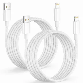 Cable Lightning USB MFi 3m para Carga Rápida iPhone 2Pack
