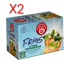 Té Verde Frío con Hierbabuena Pompadour - 20 Bolsitas 2g