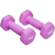Mancuernas de neopreno 1kg (2 unidades) para entrenamiento