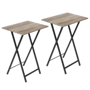Mesa auxiliar plegable para juego de 2