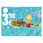 Complemento y hamburguesa en McDonald's