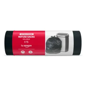 Bolsa de Basura Extrafuerte 15x75L con Asa para Atar