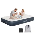 Colchón Inflable 2 Plazas Autohinchable con Inflador Eléctrico
