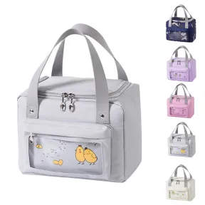 Bolsa Isotérmica para Almuerzo 6L Gris, Pequeña y Práctica