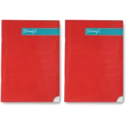 Libreta A4 Roja Pautada - 2 Unidades Mr. Wonderful