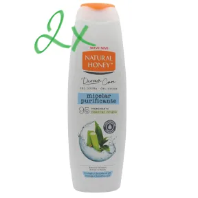 Gel de Ducha Micelar Purificante con Miel Natural y Bambú 650 ml