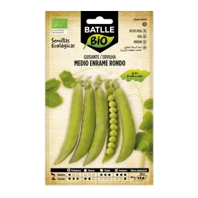 Semillas ecológicas de guisantes redondos Battle
