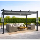 Toldo corredero 3x4m de aluminio y acero en Toledo Antracita