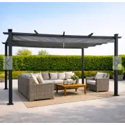 Toldo corredero 3x4m de aluminio y acero en Toledo Antracita