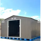 Caseta de Jardín Beige 5,5m² con Puerta Amplia Inoxidable