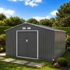 Caseta de Jardín Inoxidable 7,5m² con Puerta Amplia