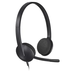Auriculares Estéreo Logitech H340 con Micrófono USB y Ruido Reducido