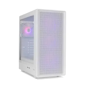 Caja Semitorre ATX NOX Infinity IOTA ARGB Blanca con Ventiladores