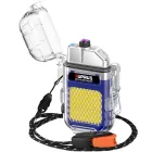 Encendedor de plasma eléctrico, impermeable y resistente al viento