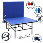 Mesa Plegable de Ping Pong Oficial con Palas y Pelotas