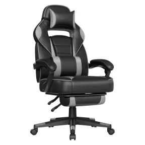 Silla de Oficina Gris y Negra SONGMICS