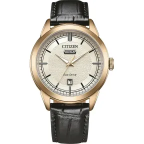 Reloj Citizen Eco-Drive Hombre - Solar 40 mm, Acero y Piel