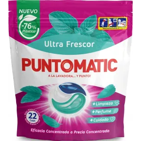 Cápsulas Tricámara Frescor PUNTOMATIC: 2 packs, 44 cápsulas