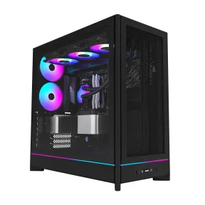 Caja Montech HS01 Semitorre ATX - Diseño Reversible y Mesh
