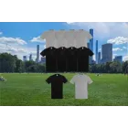 Pack de 10 camisetas unisex de algodón orgánico, 5 negras + 5 grises