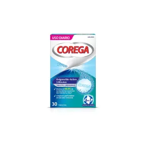 30 tabletas limpiadoras Corega Bio-Activo por 4 €