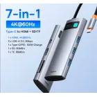 HUB 7-en-1 Baseus USB C con Dual HDMI 8K y 4K