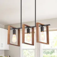 Lámpara de mesa 3 luces para isla de cocina y comedor.