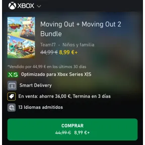 Bundle de Moving Out y Moving Out 2
