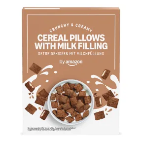 Cereales rellenos de leche, 375g - by Amazon