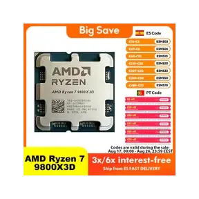 Envío desde España: Procesador AMD Ryzen 7 9800X3D