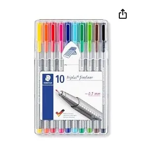 10 Rotuladores Staedtler Triplus a 5,9€ en Amazon, -58%