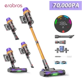 Aspiradora Inalámbrica Erabros EV5, 550W y 80 Min de Uso