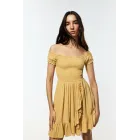 Nido de abeja: vestido corto elegante