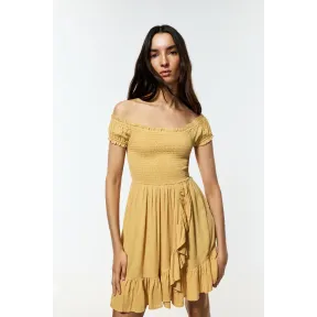Nido de abeja: vestido corto elegante